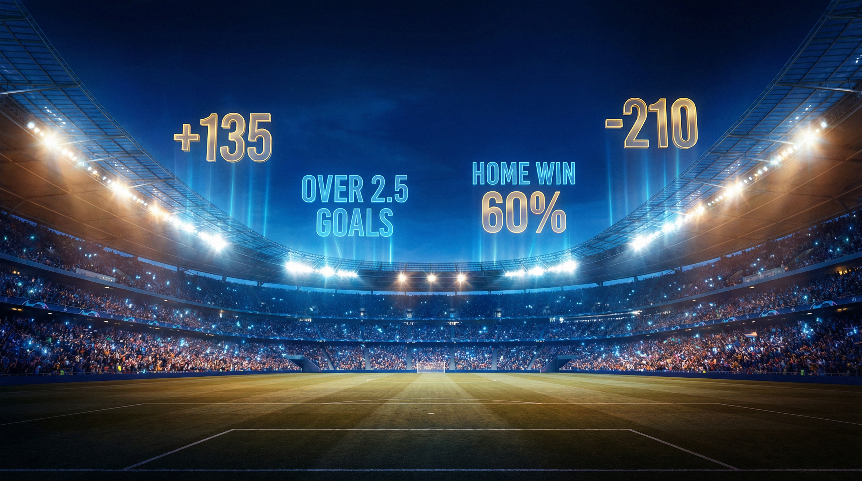 皇冠体育博彩平台横幅展示足球场和赔率数据